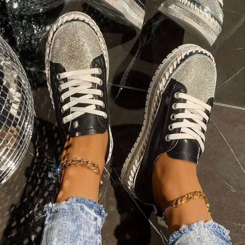 comfortable orthopedic sneakers with sequins EB EB