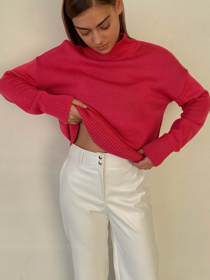 Oversized Turtleneck Knitted Jumper