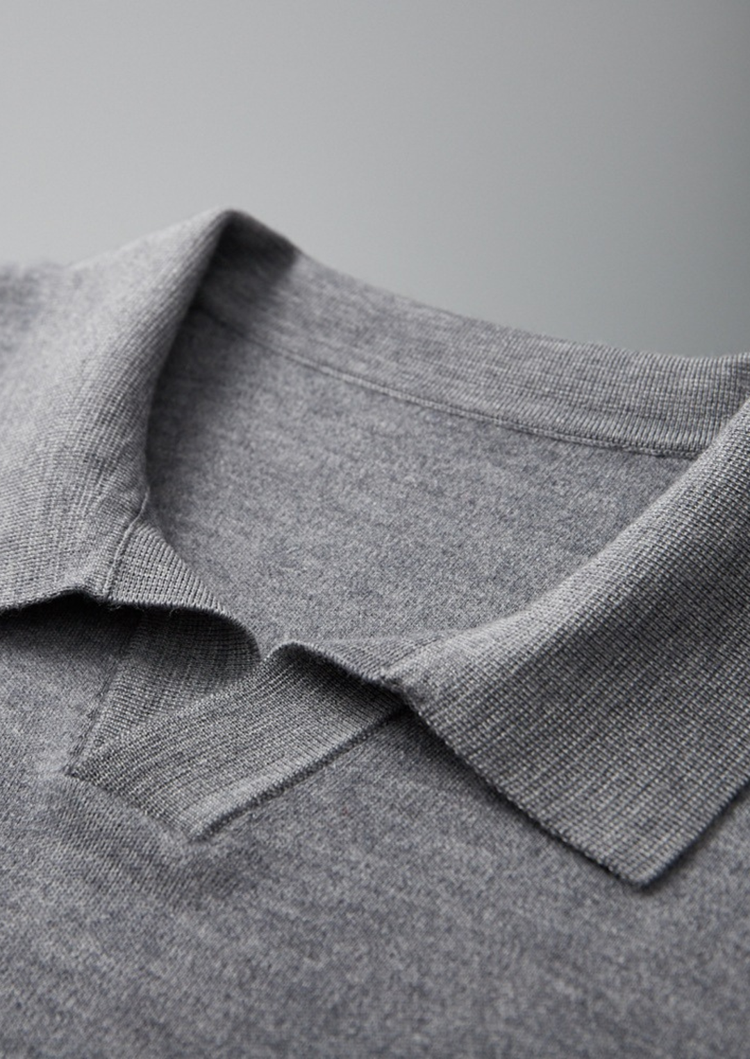 Emma & Rose cashmere buttonless sweater polo — premium knitwear