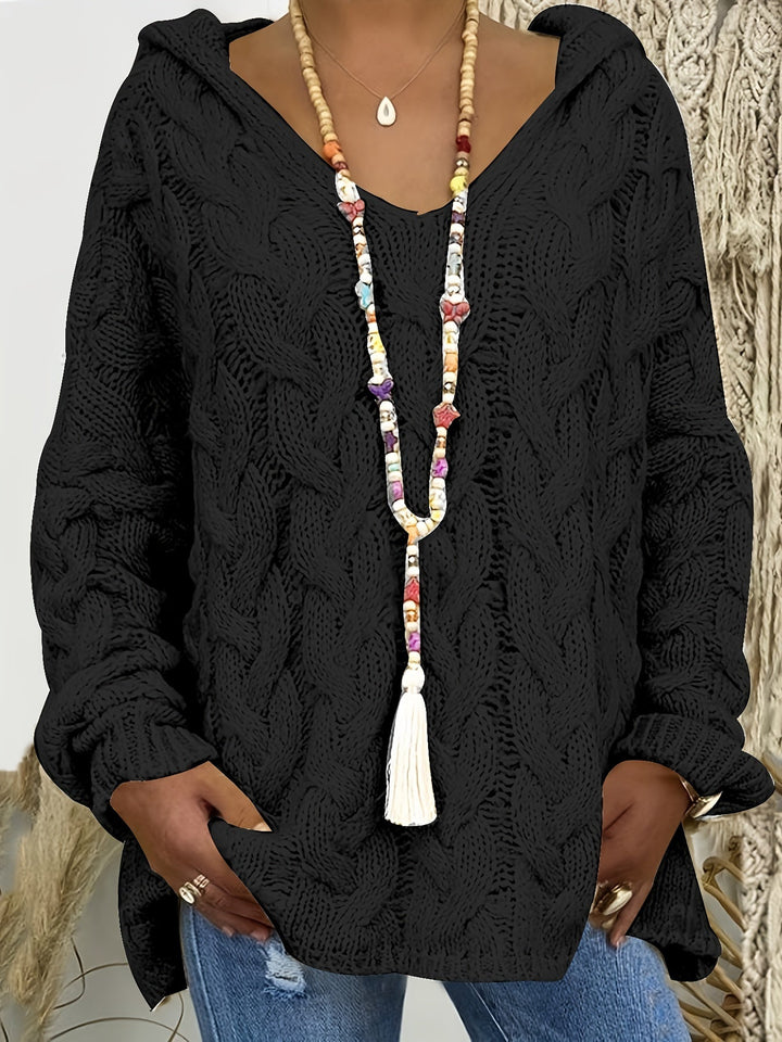 Aurélie - Elegant Oversized V-Neck Sweater