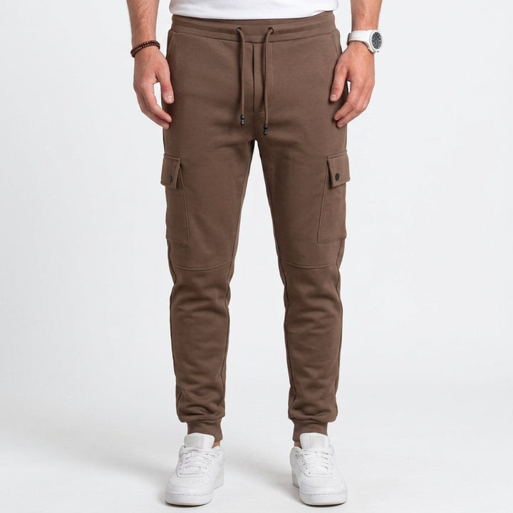 Stretch Cropped Jogger Trousers For Men