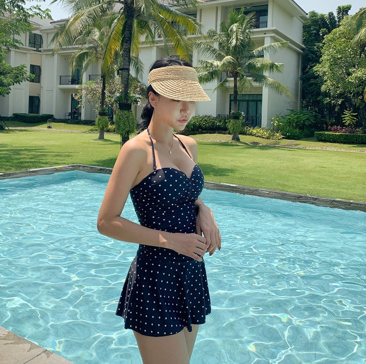 Mala - Polka Dot Swimsuit Dress
