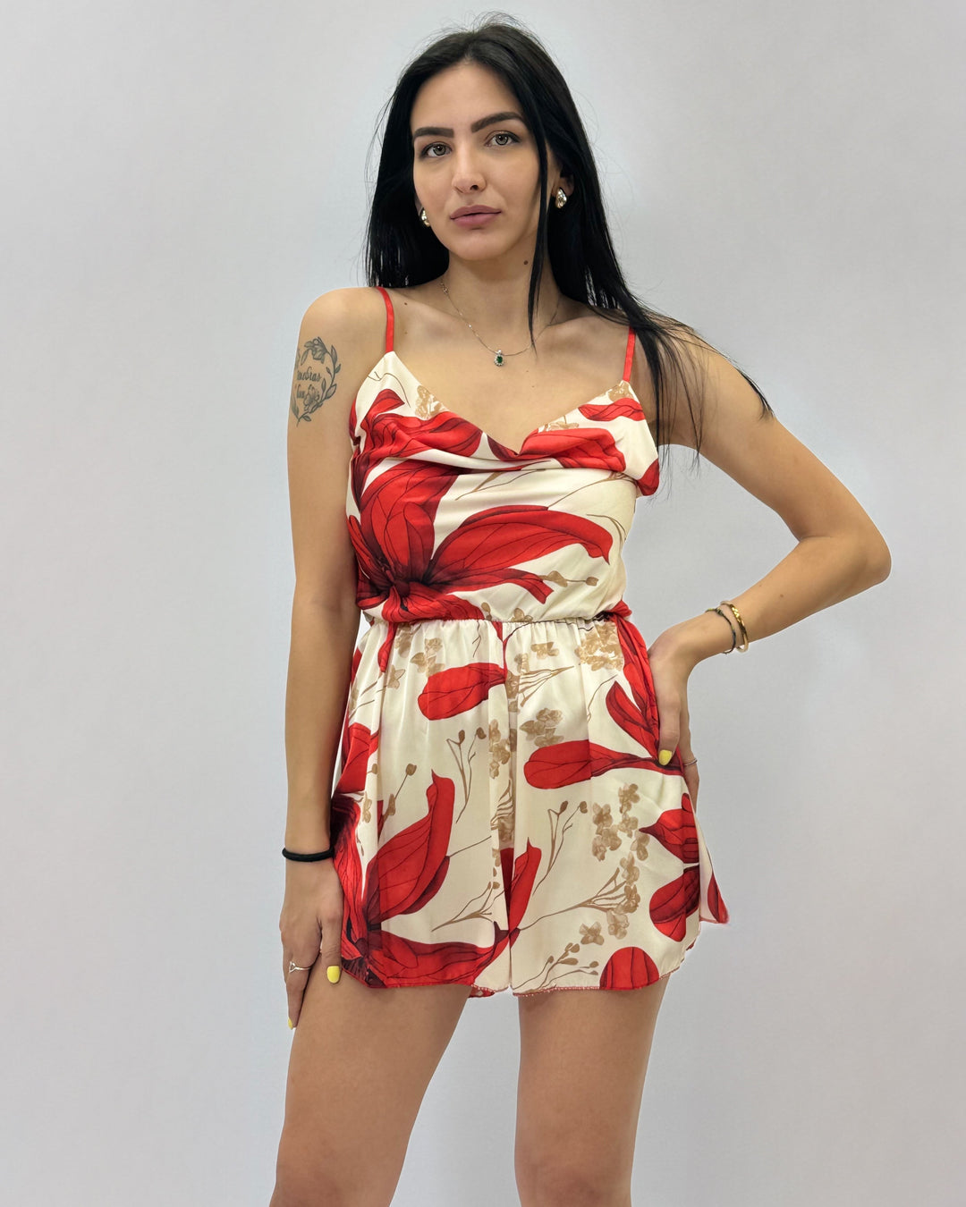Pippa™  |  Short Jumpsuit V-neck Waistband