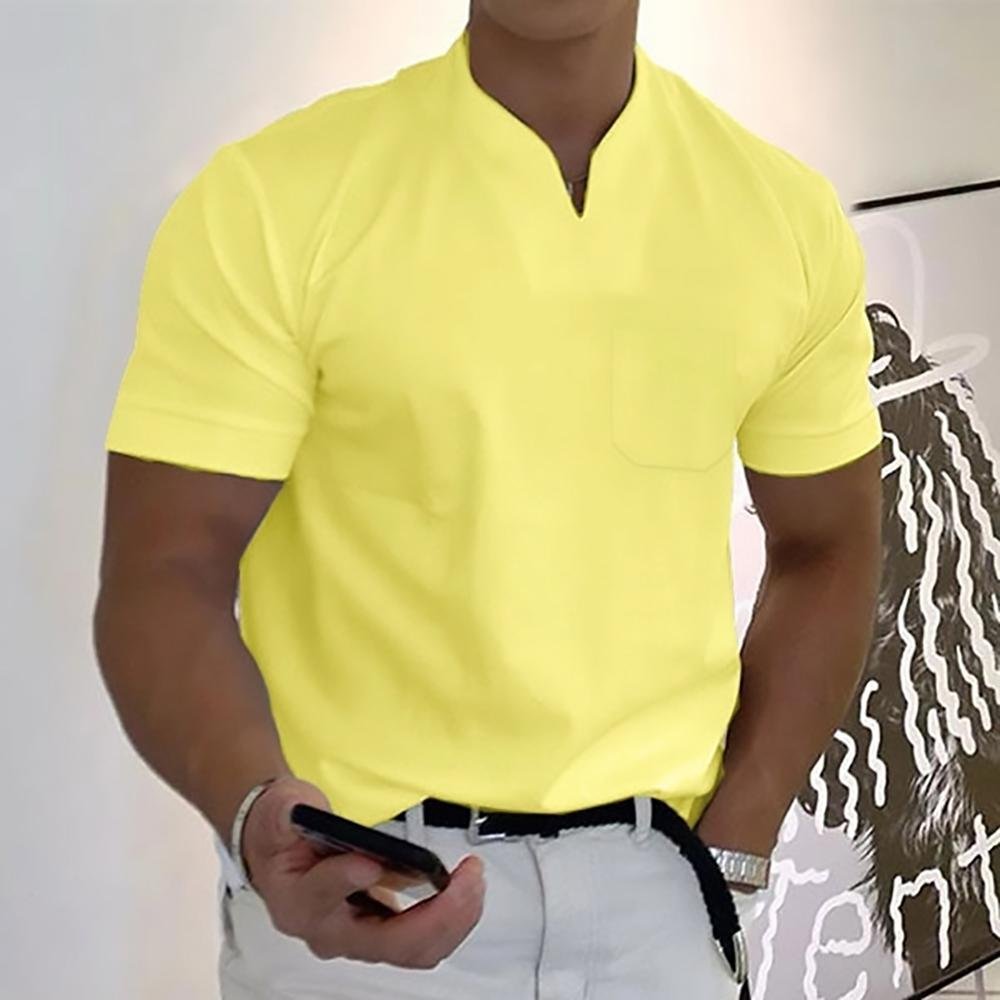 David | Modern Men's Polo Shirt with Textured Collar