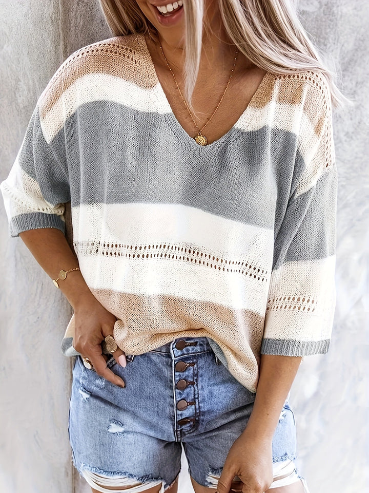 Fine Knit Women's Sweater – Soft, Light, Elegant Style for Everyday