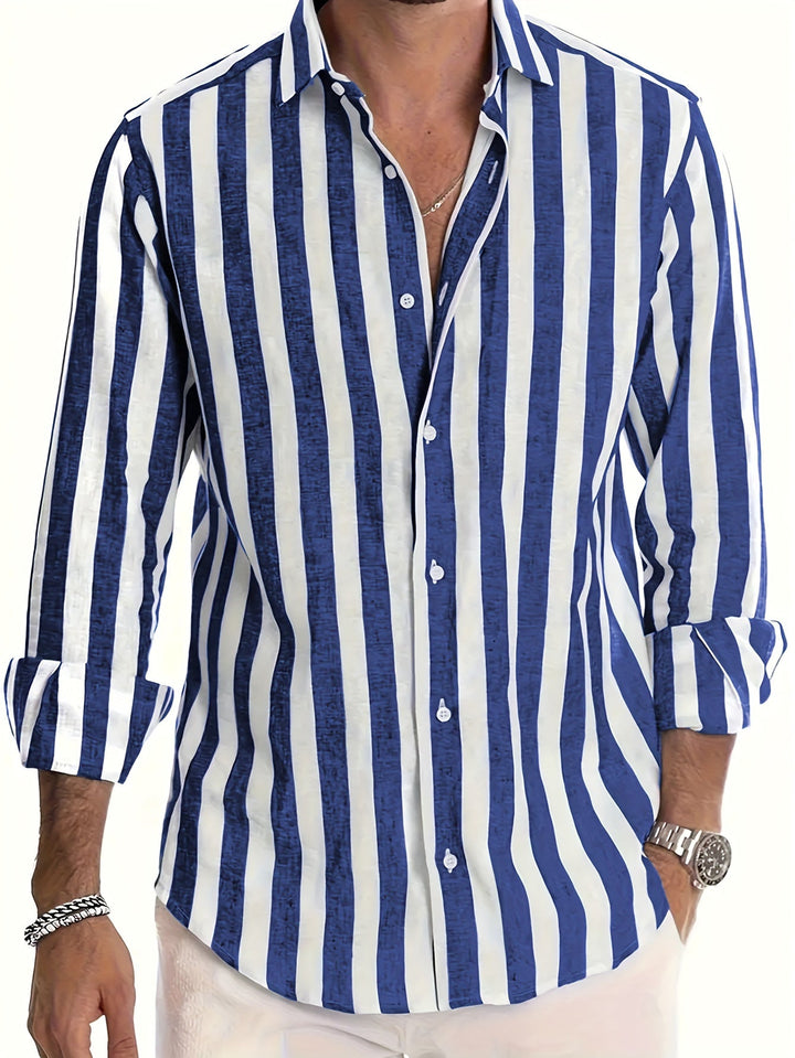 LAURENT MONACO | REFINED STRIPED SHIRT FOR MEN