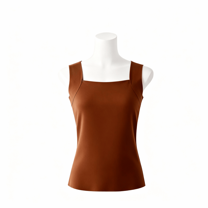 Emma & Rose Durban Avoria™ Bra Comfort Shaper Tank, seamless undergarment with supportive and smoothing fabric, white color.
