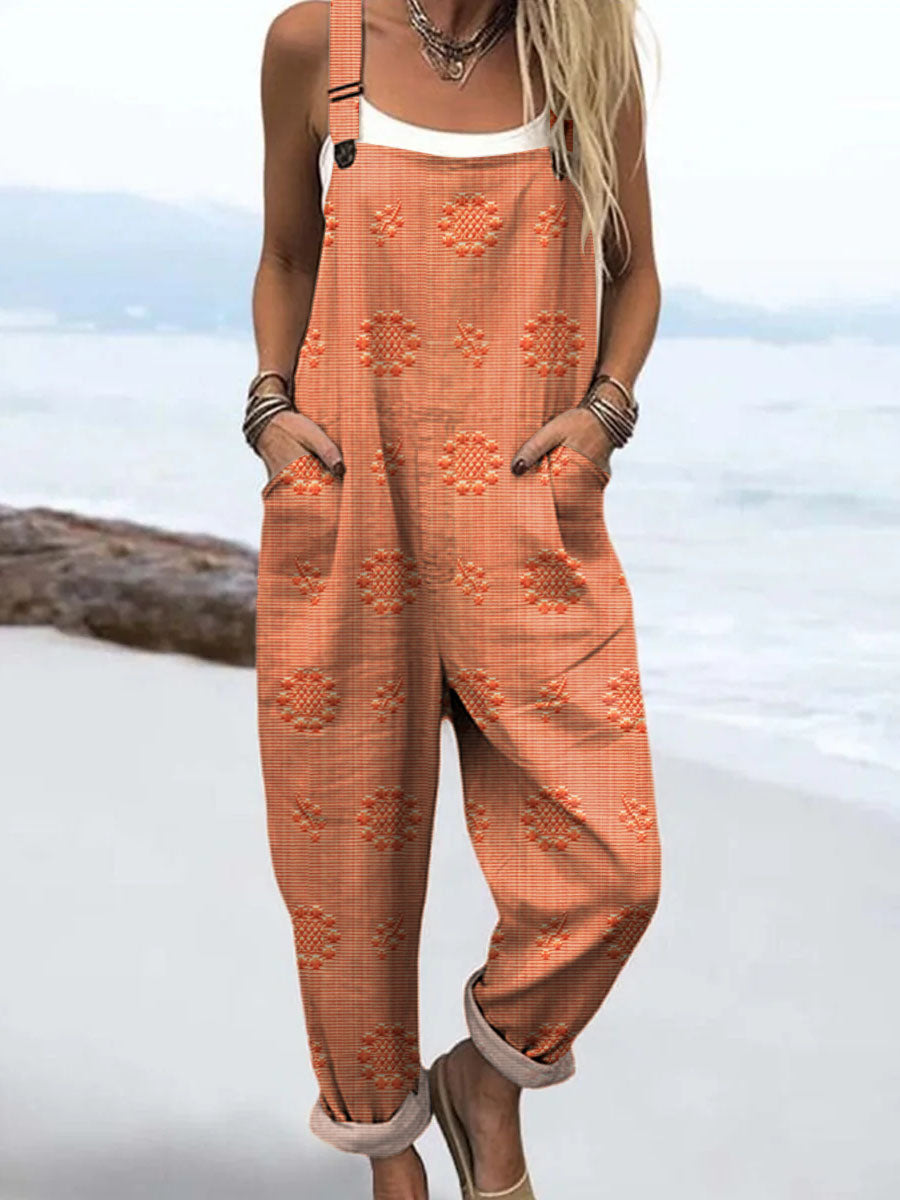 Freja Relaxed Pattern Jumpsuit, view 6 - Elena Harper