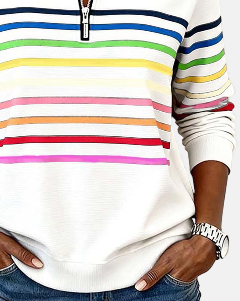 Vera™  |  Comfortable Striped Jumper
