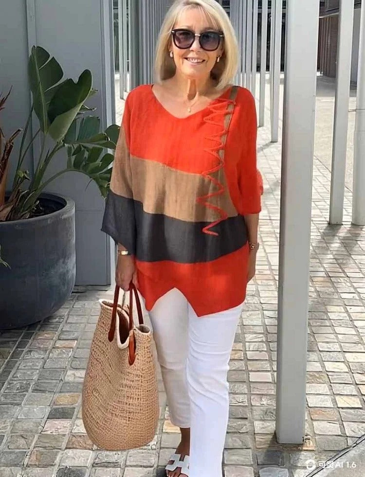 Tahlira - Long Sleeve Casual Loose Top
