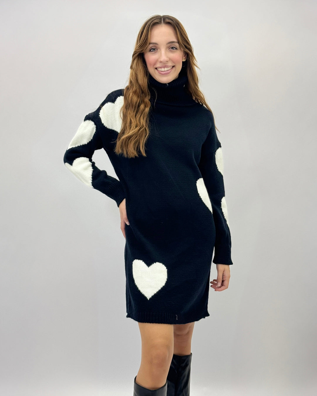 Doreen™  |  Heart Pattern Knit Romantic