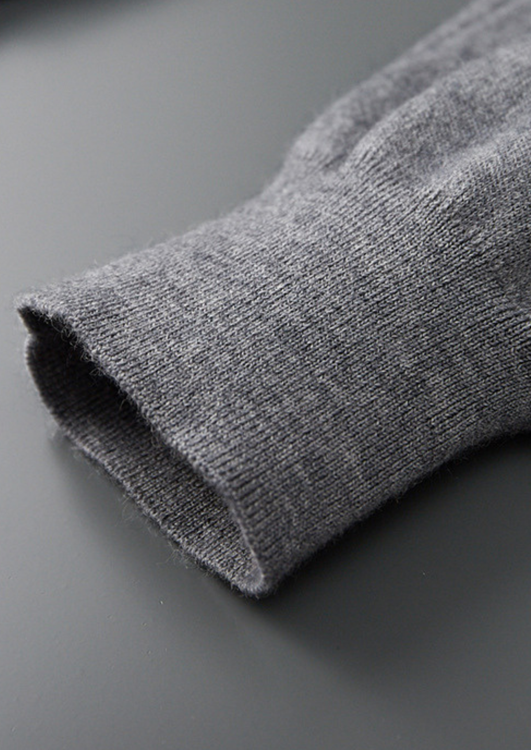 Emma & Rose cashmere buttonless sweater polo — premium knitwear