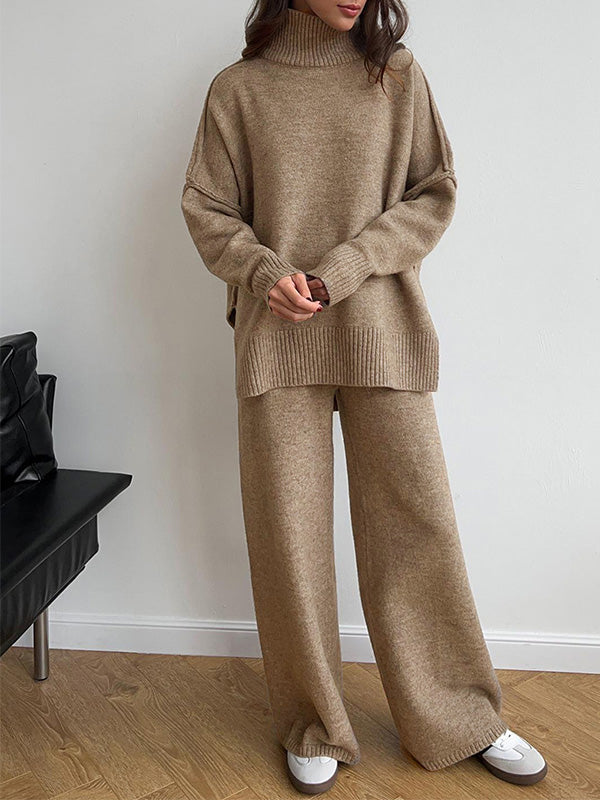 Sharon Trendy Loose Sweater and Pants Two-Piece Set, view 6 - Elena Harper