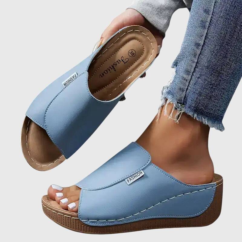 Emma & Rose Cape Town Esther™ orthopaedic wedge sandals with cushioned straps and supportive wedge heel, shown on a neutral background.