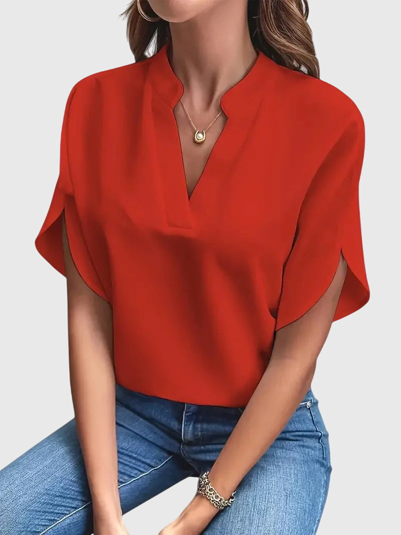 Beatrix™  |  Soft Elegant V-neck Shirt