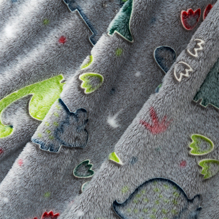 Children's Flannel Dinosaur Blanket
