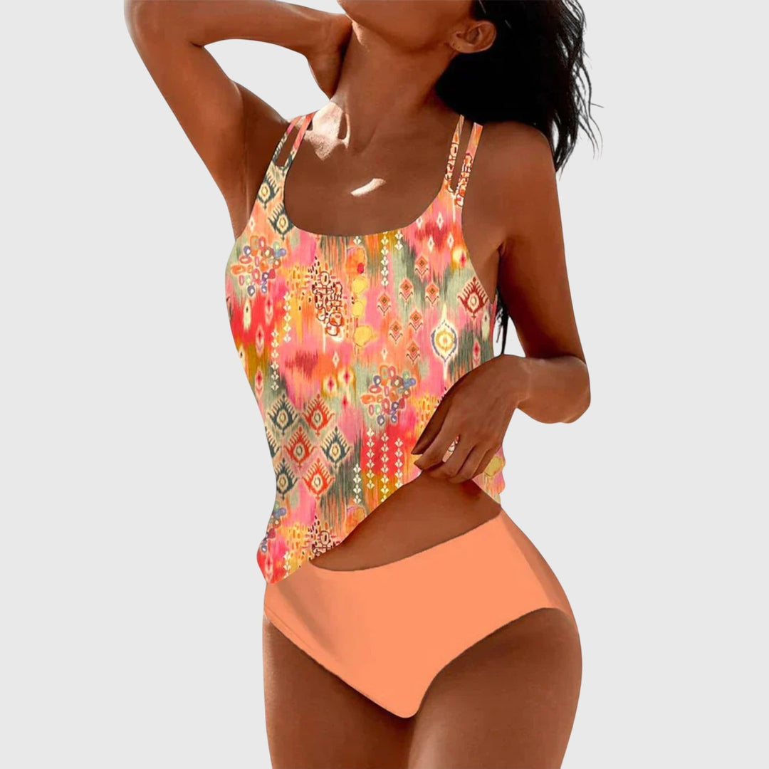 Martina | Women's Printed Tankini Swimwear Set