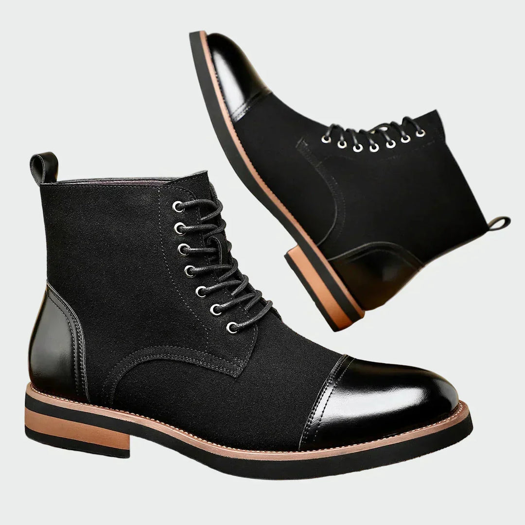 Leather Oxford Boots - Elena Harper