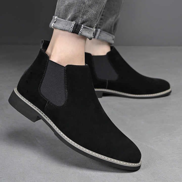 Men's Chelsea Boots Elastic Side Pull-On Ankle Boot