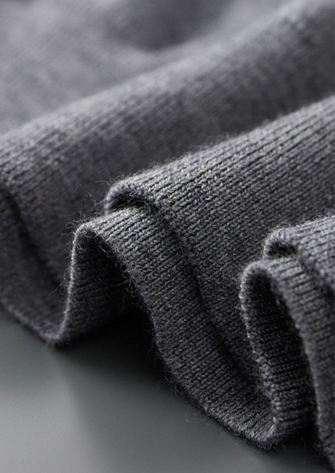 Emma & Rose cashmere buttonless sweater polo — premium knitwear