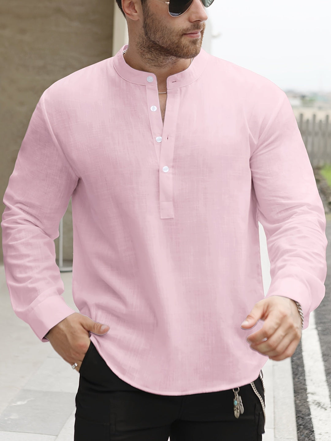 LAURENT MONACO | BOAT NECK SHIRT FOR MEN