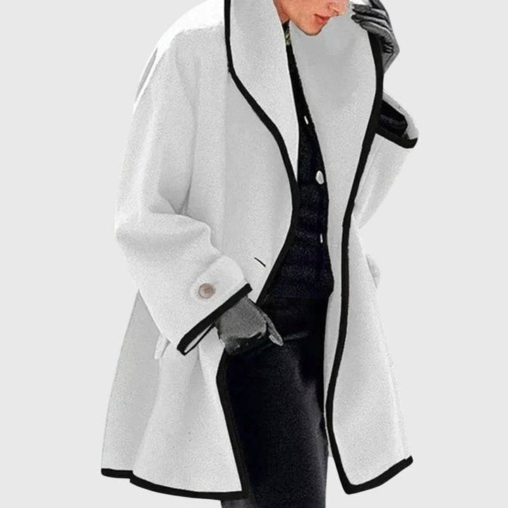 Elegant Emma & Rose Maria jacket in soft luxurious fabrics, trendy and stylish, shown in a flattering view.