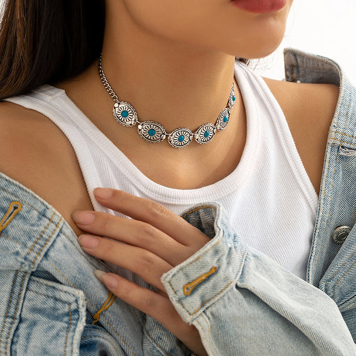 Vintage Bohemian Necklace, view 4 - Elena Harper