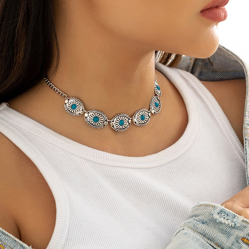 Vintage Bohemian Necklace, view 3 - Elena Harper