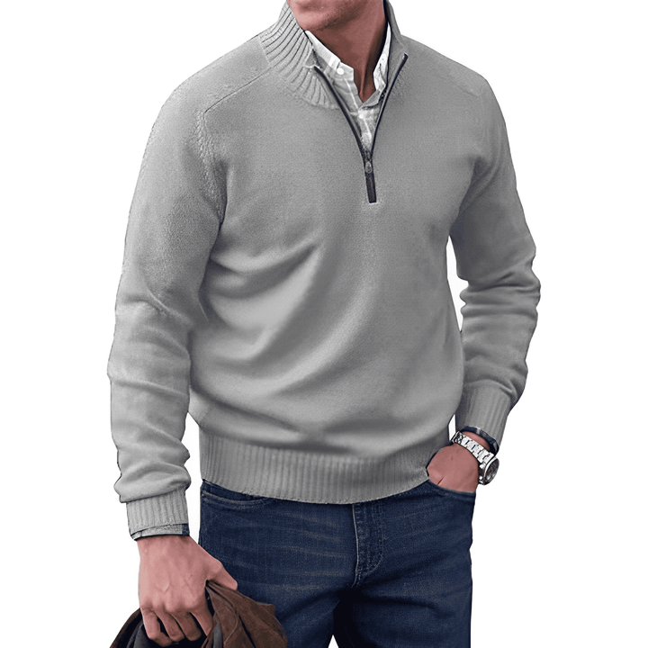 Victor - Zipped Cashmere Sweater for Men