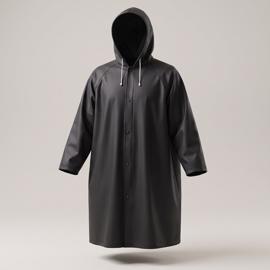 Max | Long Waterproof Rain Jacket with Hood