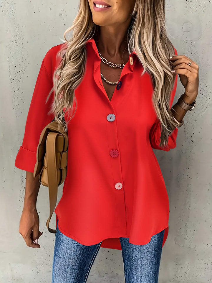 CHIC BLOUSE WITH BUTTONS FOR WOMEN