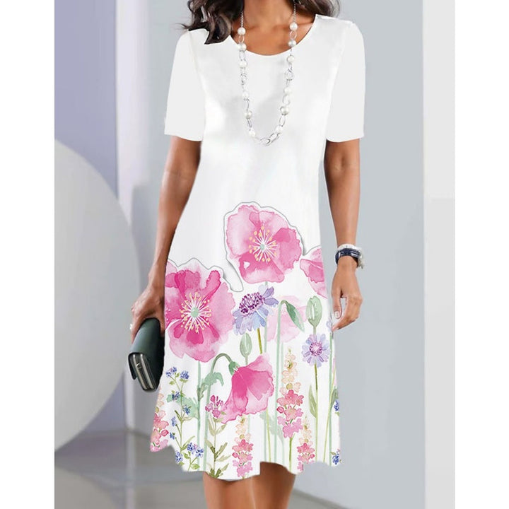 Luby Lively Nature Design Midi Dress, view 4 - Elena Harper