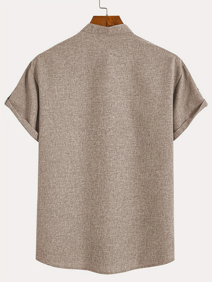 LAURENT MONACO | MEN'S HIGH COLLAR SHIRT