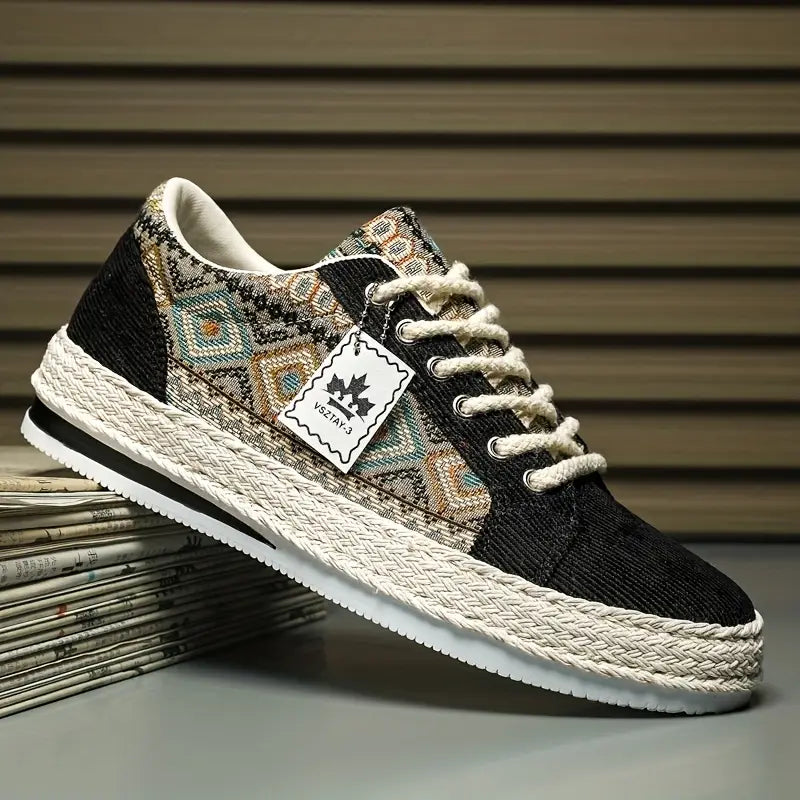Bradly Stylish Low Top Sneakers, view 2 - Elena Harper