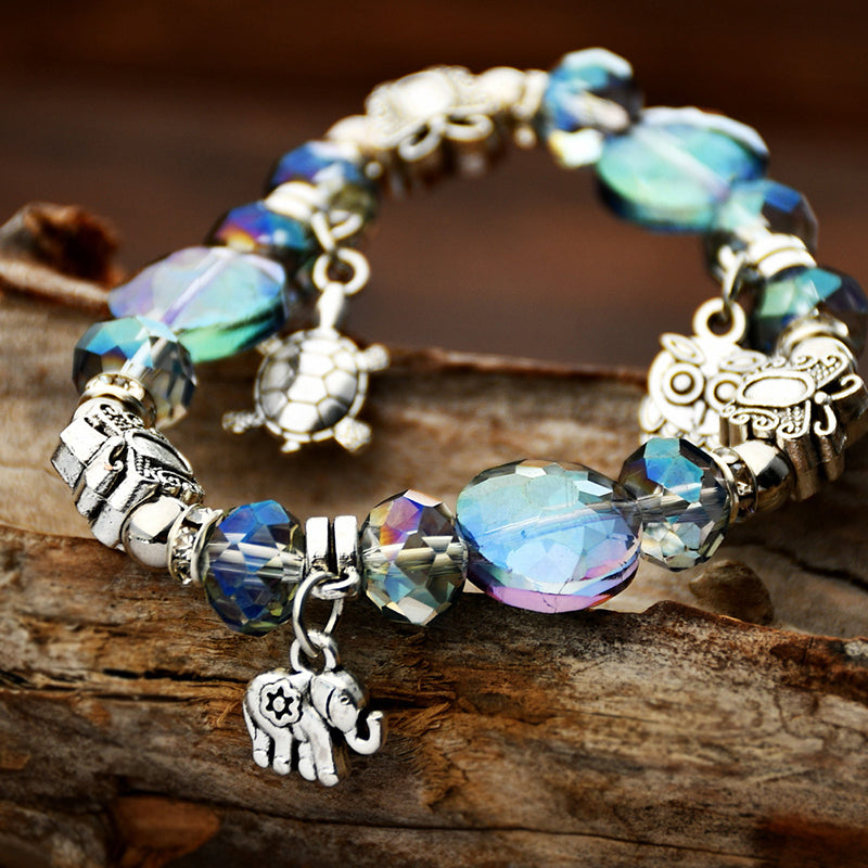 Vintage Crystal Bracelet, view 2 - Elena Harper