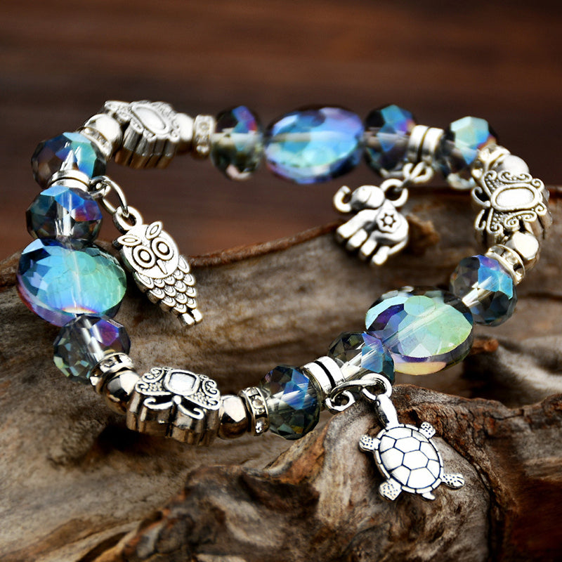 Vintage Crystal Bracelet, view 3 - Elena Harper