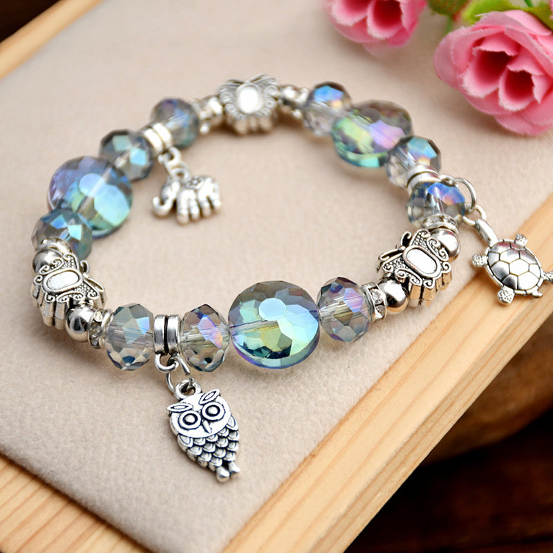 Vintage Crystal Bracelet, view 4 - Elena Harper