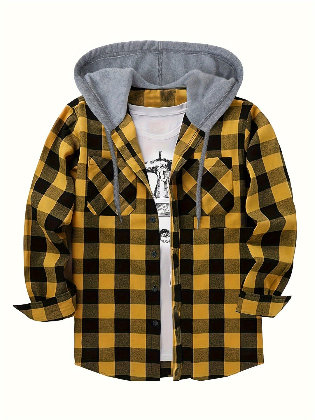 LAURENT MONACO | CHECKERED HOODIE FOR MEN