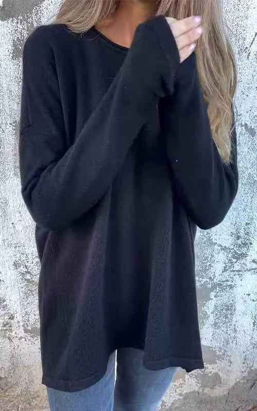 Gia Comfortable Long-Sleeve Sweater for Everyday and Leisure, view 5 - Elena Harper