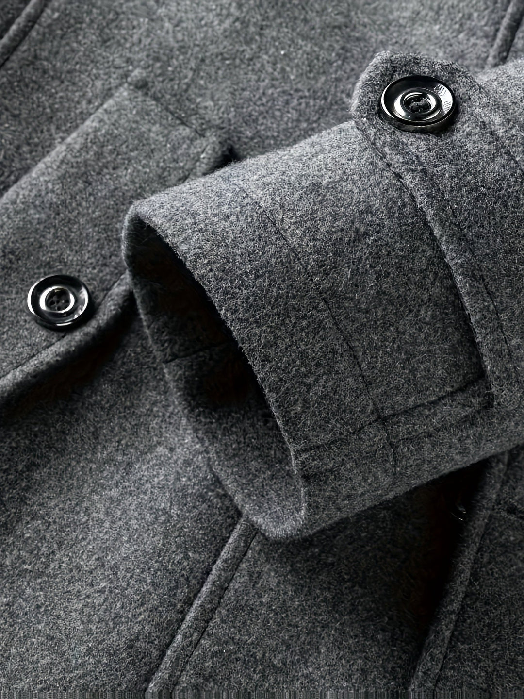 LAURENT MONACO | MEN'S WIDE COLLAR BUTTON JACKET