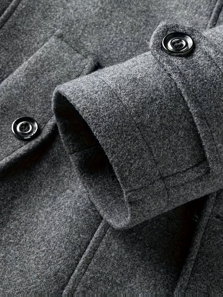 LAURENT MONACO | MEN'S WIDE COLLAR BUTTON JACKET