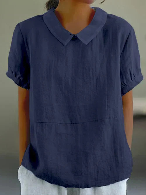 Amalie ™ - Relaxed Fit Blouse with Collar