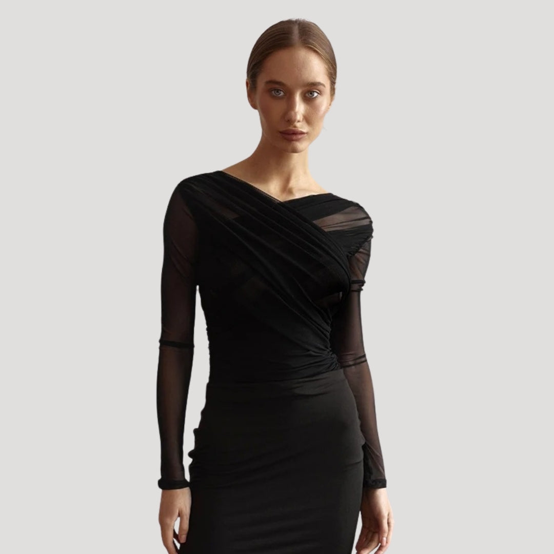 Isona | Women's Long Sleeve Cross Top for Spring