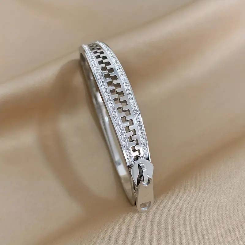 Vintage Zipper Closure Bracelet