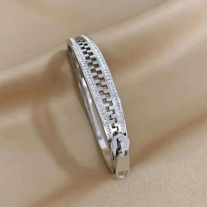 Vintage Zipper Closure Bracelet