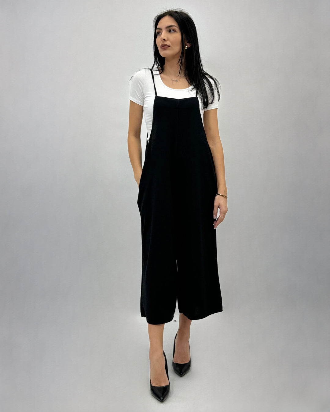 Yvette™  |  Sleeveless Wide Leg Dungarees