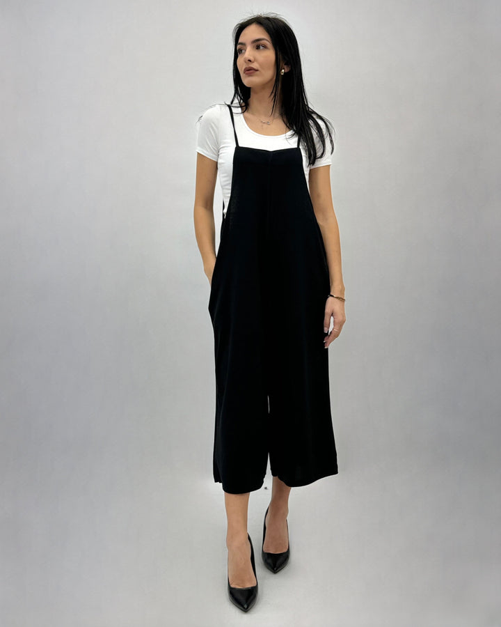 Yvette™  |  Sleeveless Wide Leg Dungarees