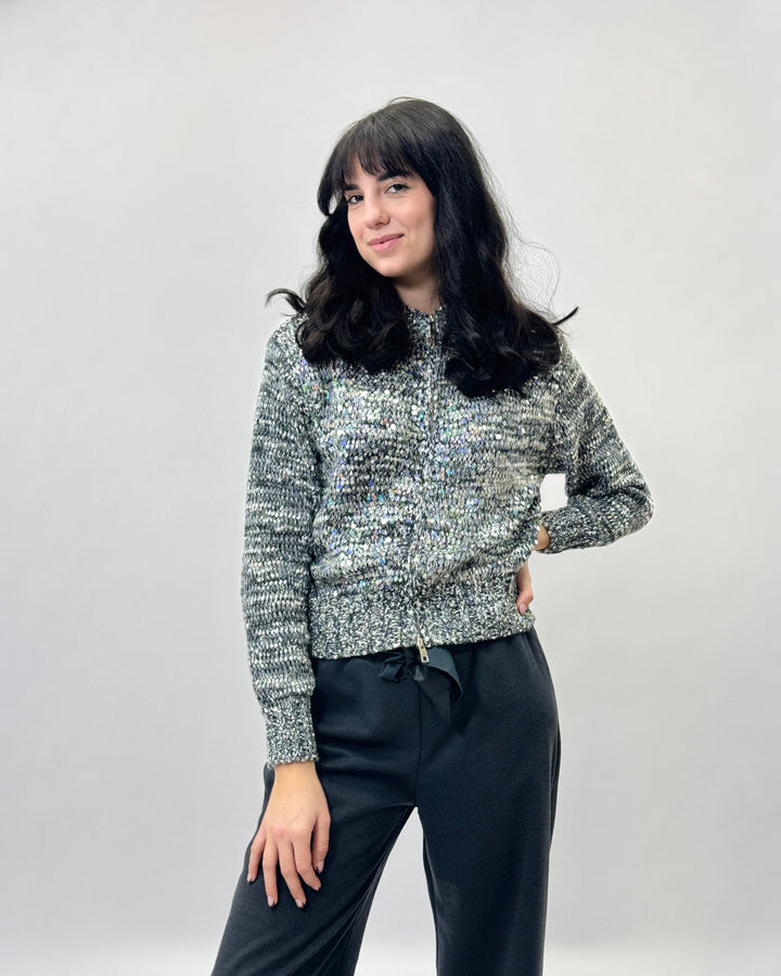Noa™  |  Sequin Cardigan Zip