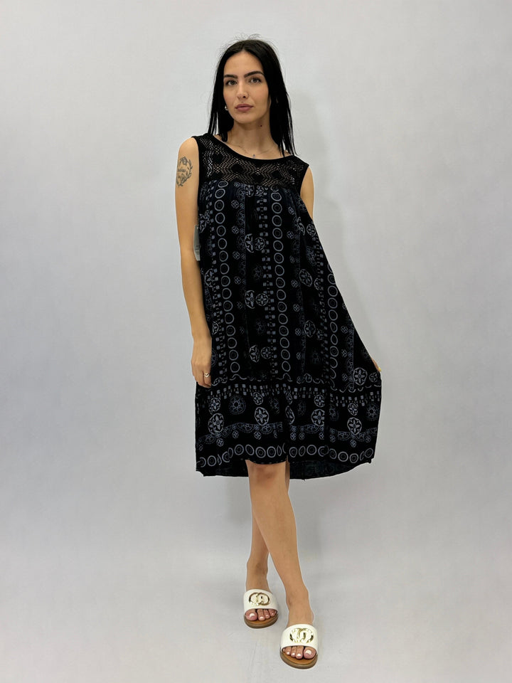 Dominique™  |  Sleeveless Dress soft luxurious fabrics Details