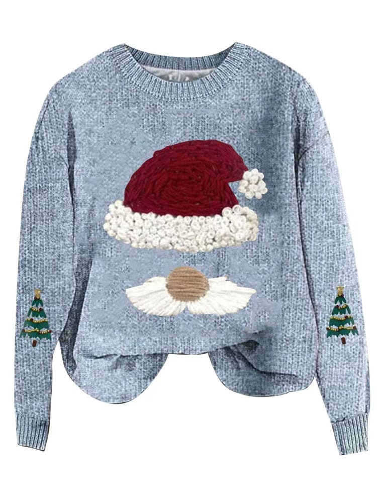 Loose Fit Christmas Knit Sweater